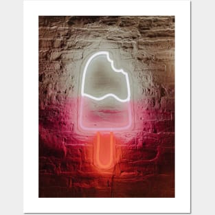 Iconic Neon Ice Lolly Posters and Art